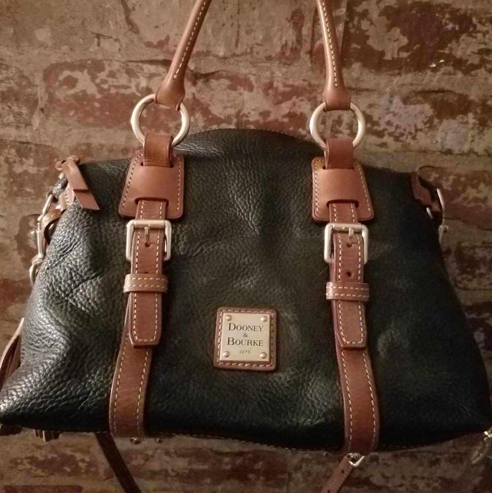 Brown and dark brown purse